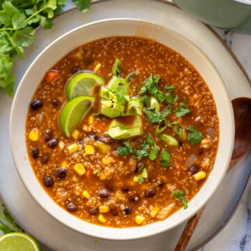 Black Bean and Quinoa Soup