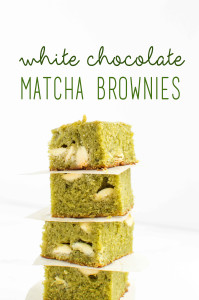 White Chocolate Matcha Brownies