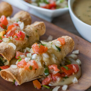 Leftover Thanksgiving Baked Turkey Taquitos