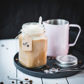 Vanilla Iced Coffee with Vanilla Ice Cream
