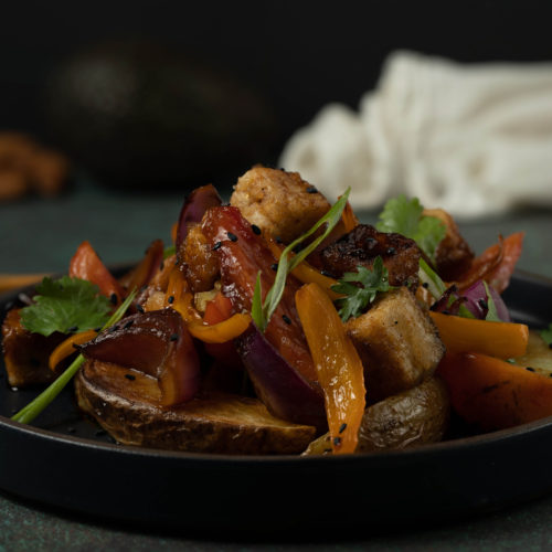 "Vegan Lomo Saltado"