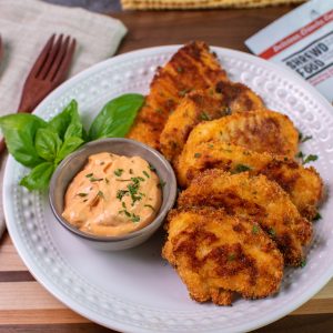 Low Carb Crispy Chicken Pizza Tenders