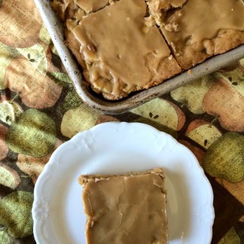 Caramel Apple Snack Cake