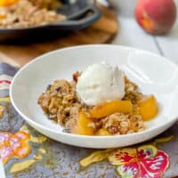 Easy Skillet Peach Crisp