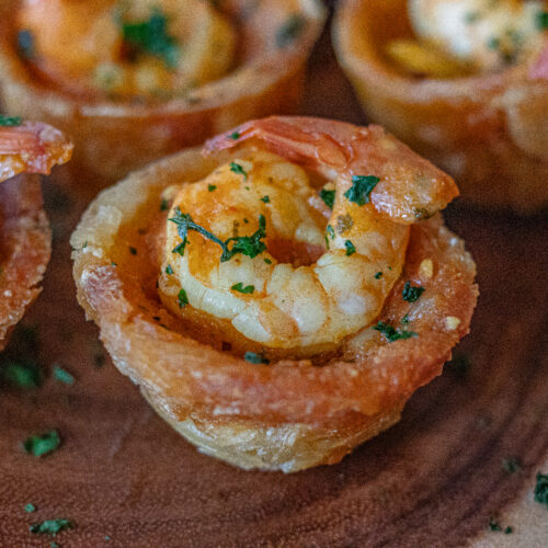 Stewed Shrimp Yuca Cups