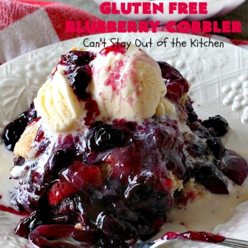 Gluten Free Blueberry Cobbler