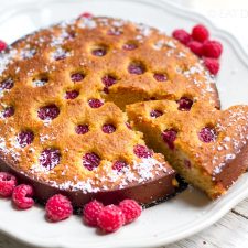 Raspberry Coconut Cake (Paleo, Gluten-free)