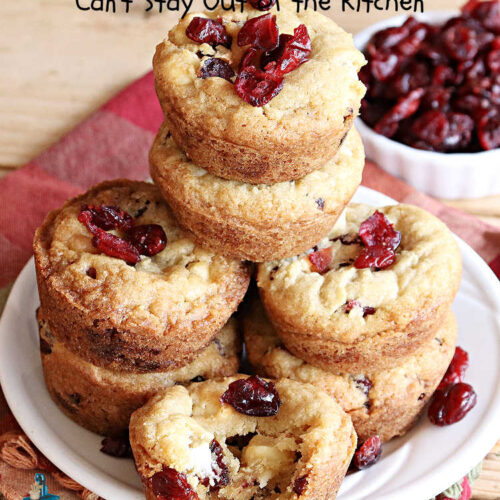 Cranberry White Chocolate Cookie Cups