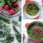 Recipe for Quinoa Soup with Spring Greens and Radish