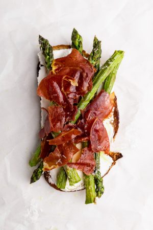 Asparagus and Prosciutto Toast