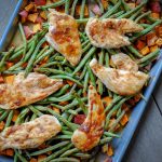 Sheet Pan Honey Mustard Chicken & Vegetables