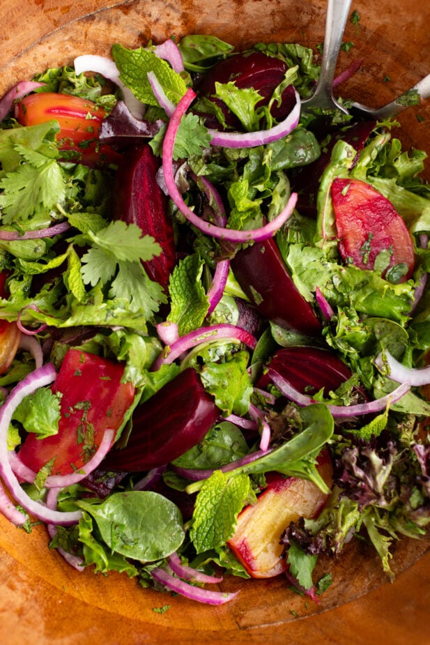 Beet Salad with Greens