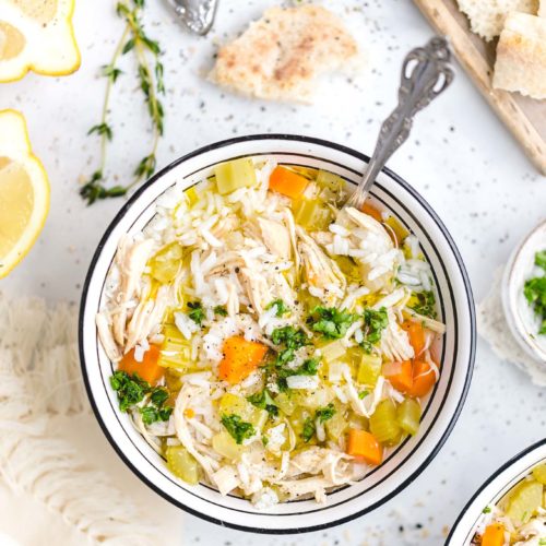 Slow Cooker Chicken and Rice Soup