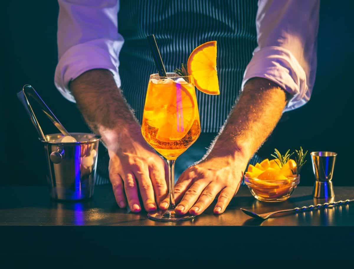 Elderflower Aperol and Vodka Spritz