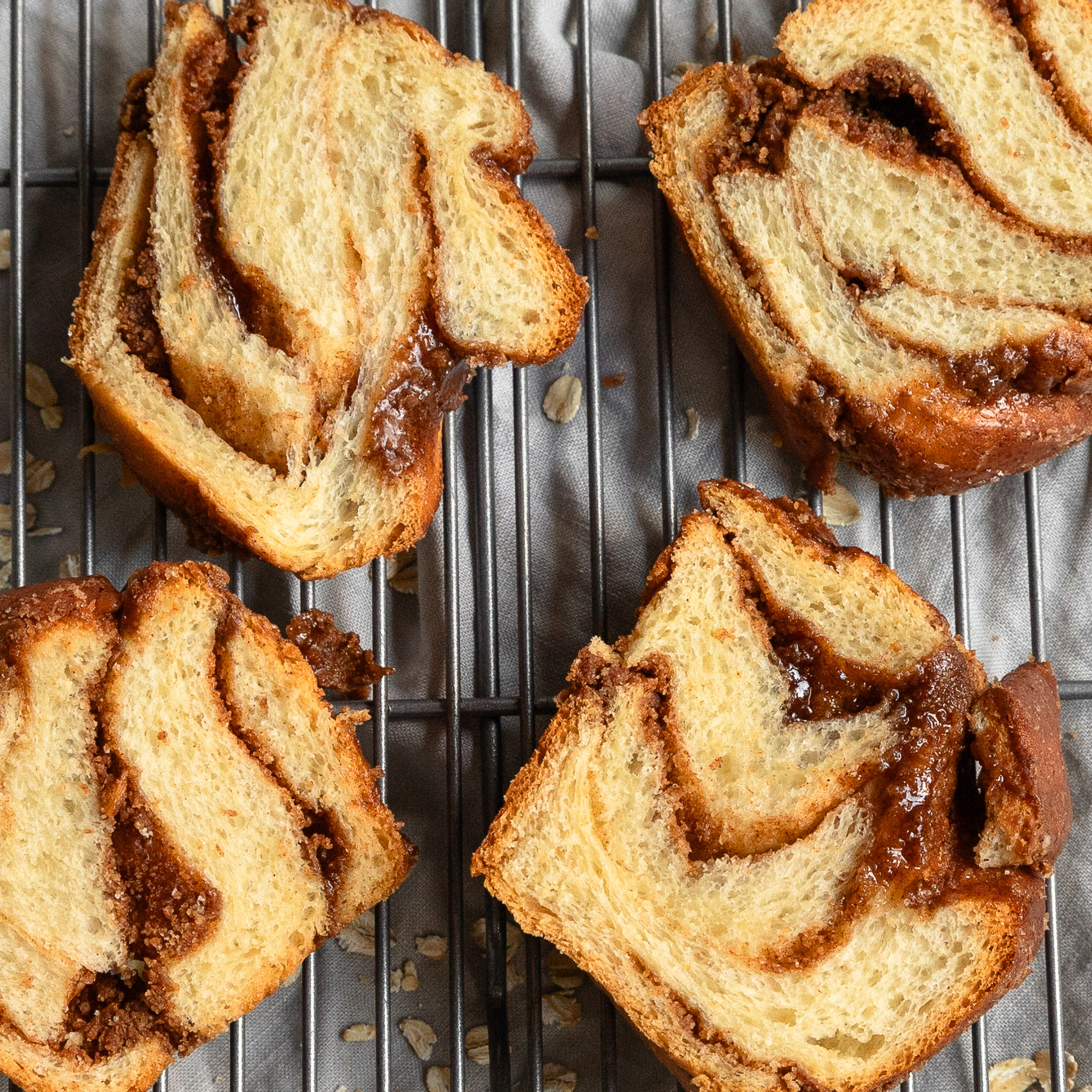 Cinnamon Oatmeal Babka